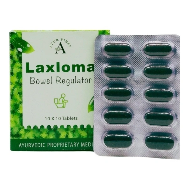 AYUR VIBES Laxloma Tablets - Ayur Vibes - 10Tablet