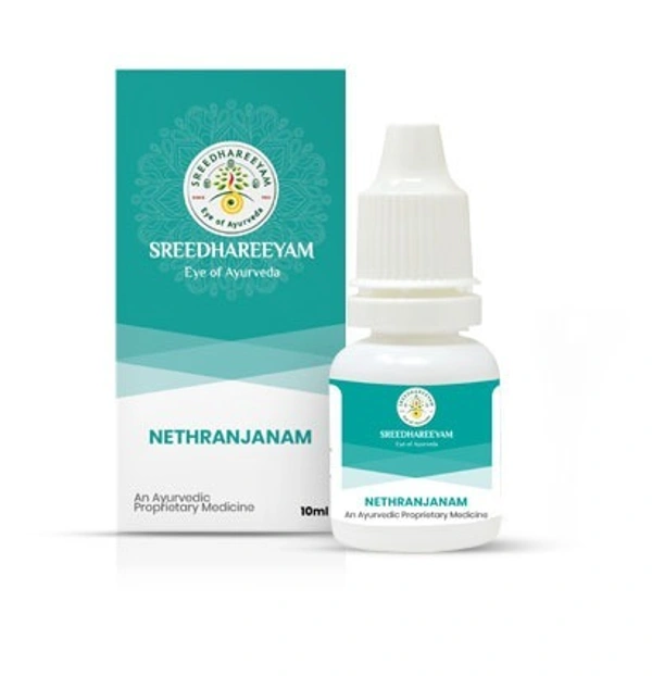 SREEDHAREEYAM Nethranjanam Eye Drops - Sreedhareeyam - 10Ml