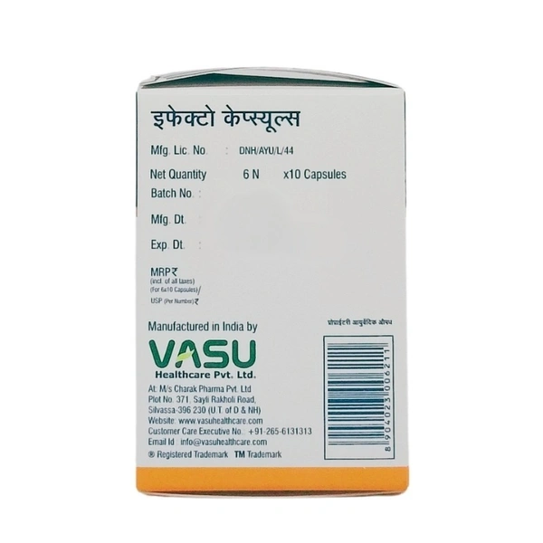 VASU PHARMACEUTICALS Effecto Capsule - Vasu  - 10 Capsuels