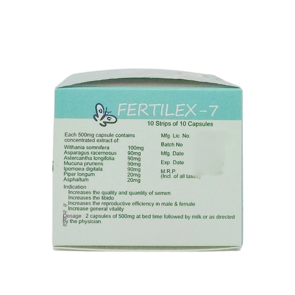 MALABAR AYURVEDA ASH Fertilex-7 Capsule - Malabar - 10Capsules