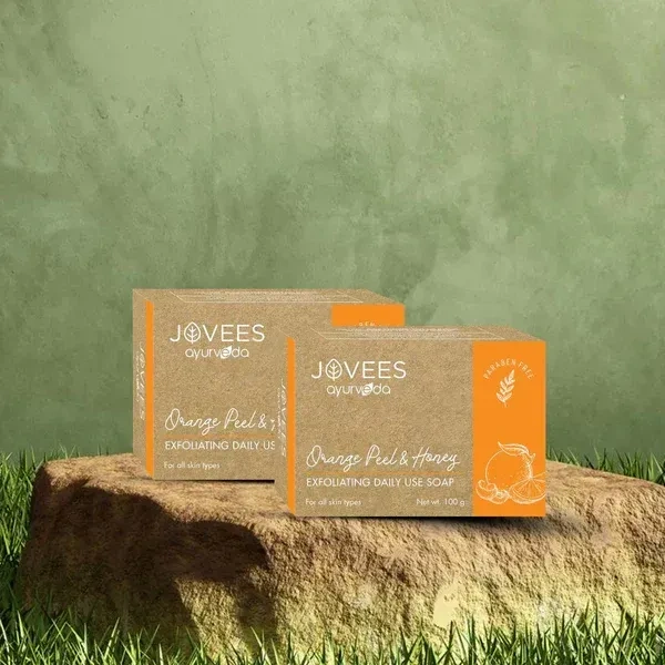 JOVEES HERBAL CARE  Orange Peel & Honey Exfoliating Daily Use Soap - Jovees - 100g