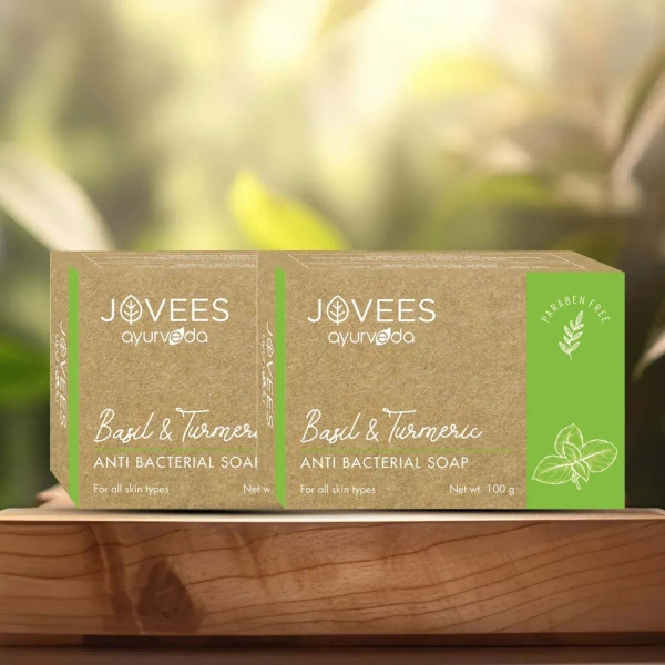 JOVEES HERBAL CARE Basil & Turmeric Soap - Jovees - 100g