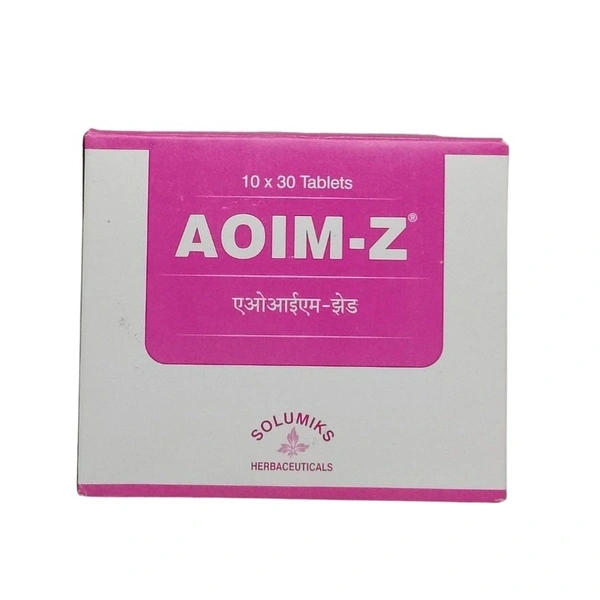 SOLUMIKS HERBACEUTICALS Aoim-Z Tablets - Solumik - 30 Tablets