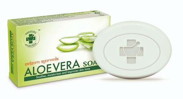 VASAVI HEALTH CARE PRODUCT Aloevera Soap -Sadguru Ayurveda - 75Gm
