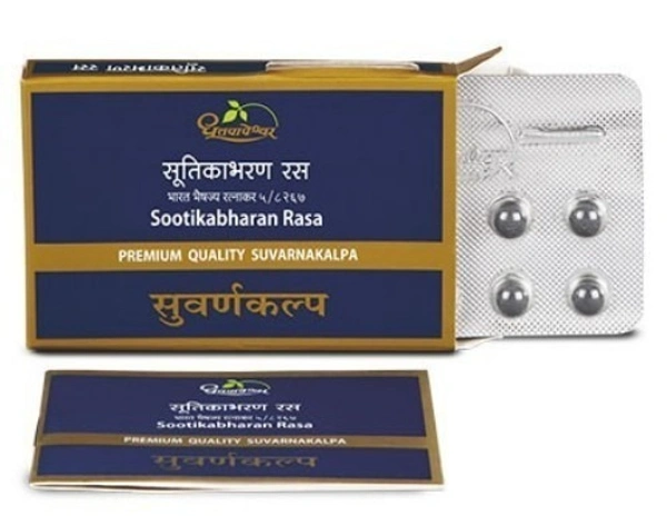 SHREE DHOOTAPAPESHWAR Sootikabharan Rasa Tablet - Shree Dhootapapeshwar - 10 Tablets