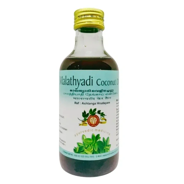 THE ARYA VAIDYA PHARMACY Malathyadi Coconut Oil - AVP - 200Ml