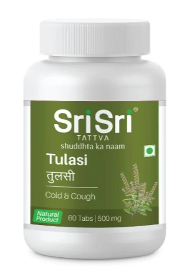 Sri Sri Tattva  Tulasi 500mg Tablet - 60Tablet Pack of 2