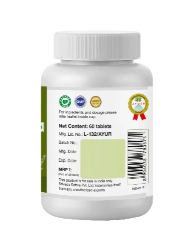 Sri Sri Tattva  Tulasi 500mg Tablet - 60 Tablet