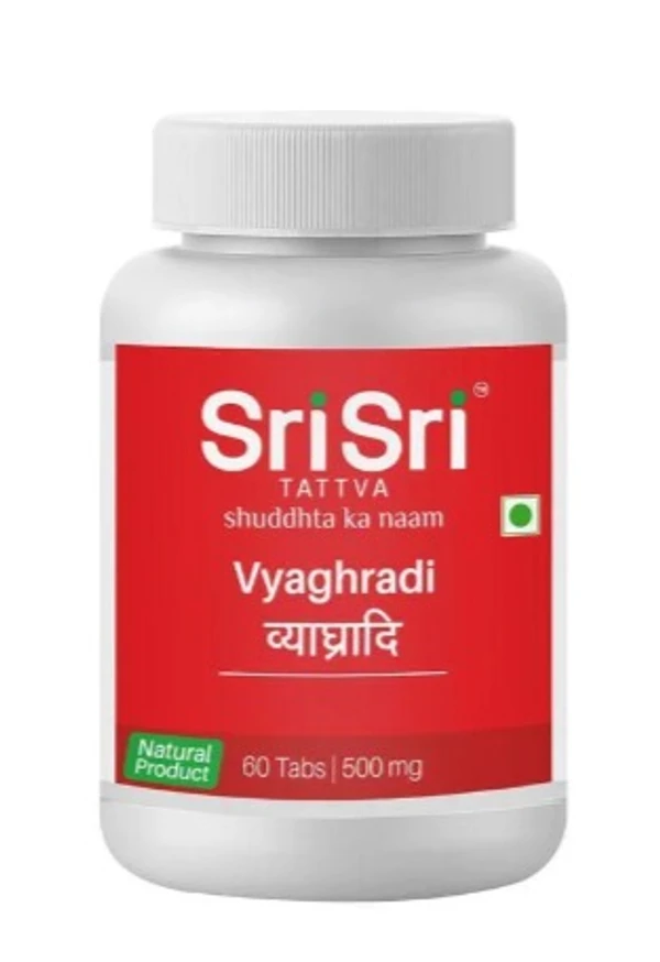 Sri Sri Tattva  Vyaghryadi 500mg Tablet - 60Tabs Pack of 3