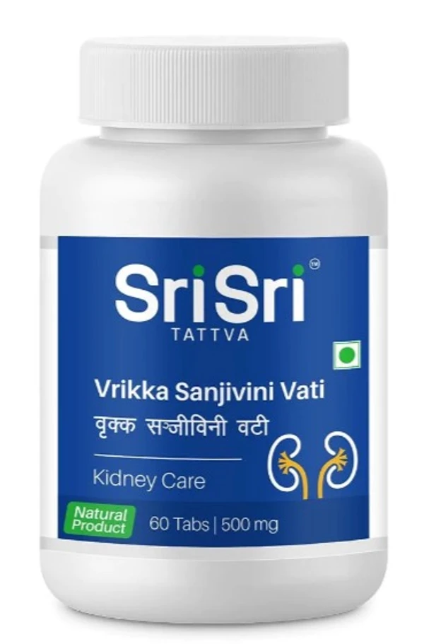 Sri Sri Tattva  Vrikka Sanjivini Vati - 60Tabs Pack of 3