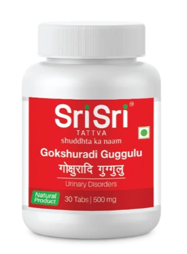 Sri Sri Tattva  Gokshuradi Guggulu 500mg Tablet - 60Tabs Pack of 3