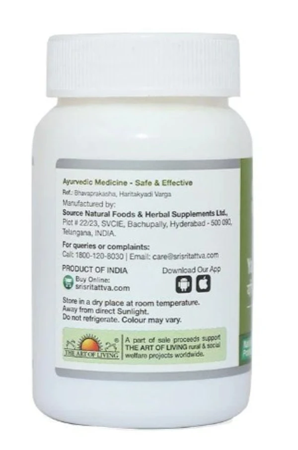 Sri Sri Tattva Amla 500mg Tablet - 60Tablets