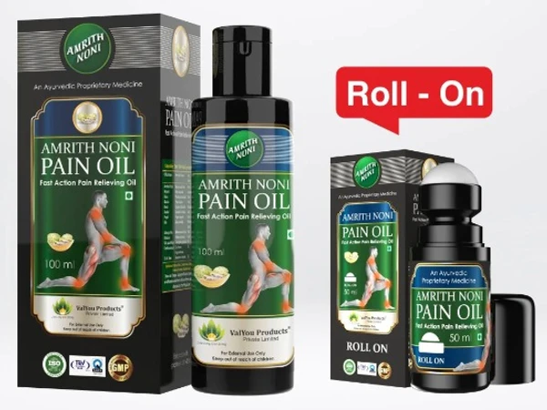 Amrith Noni Pain Oil - 100ml Pack of 2