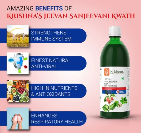 Krishna's  Jeevan Sanjeevani Kwath - 1000ml