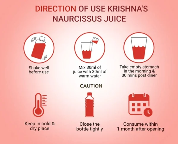 Krishna Naurcissus Juice for Fatigue - 1000ml