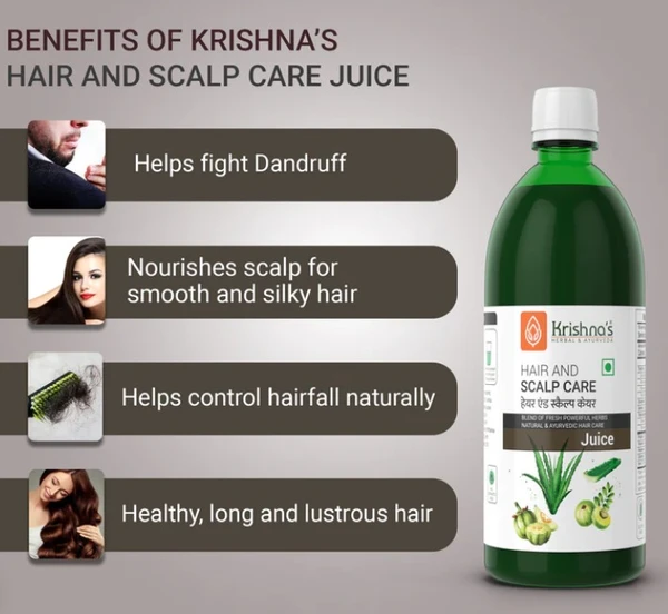 Krishna Hair And Scalp Care Juice - 1000ml