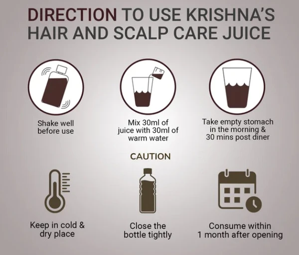 Krishna Hair And Scalp Care Juice - 1000ml