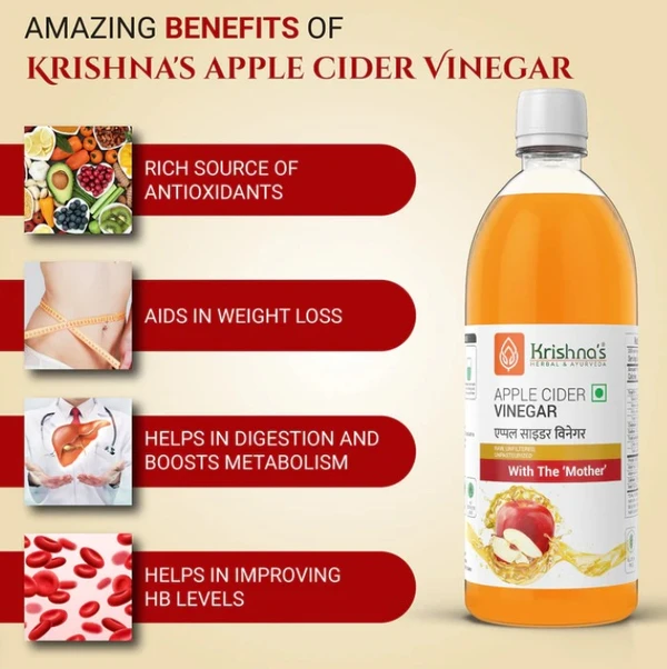 Krishna Apple Cider Vinegar - 1000ml