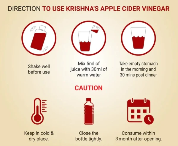 Krishna Apple Cider Vinegar - 1000ml