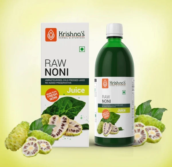 Krishna Raw Noni Juice | Morinda citrifolia - 1000ml