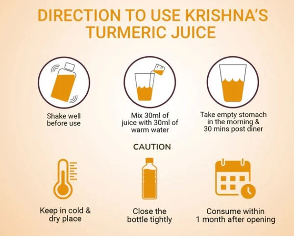 Krishna Turmeric Juice - 500ml Pack of 2