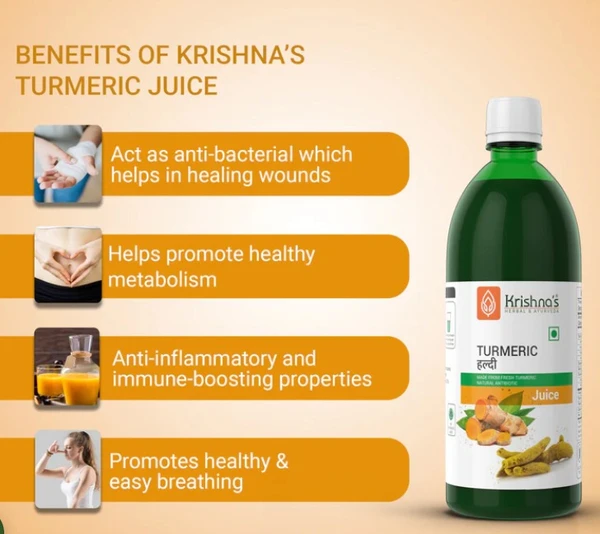 Krishna Turmeric Juice - 500ml Pack of 2