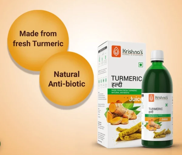 Krishna Turmeric Juice - 500ml Pack of 2