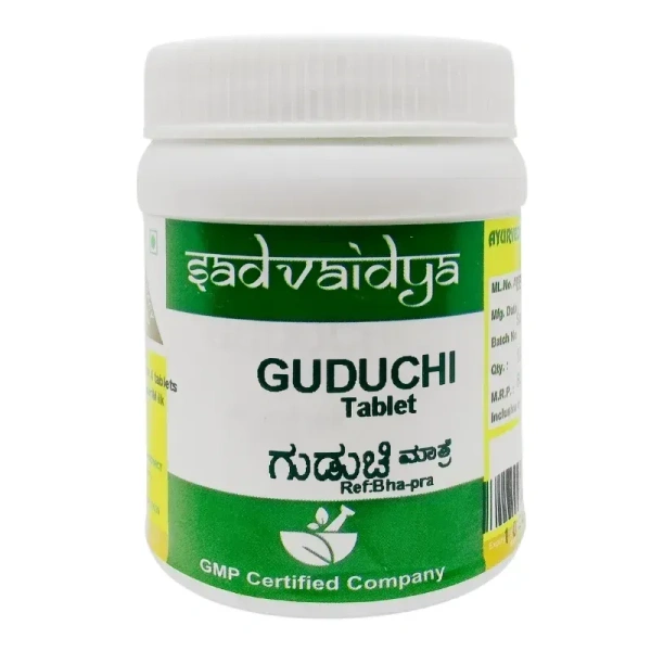 SADVAIDYASALA PRIVATE Guduchi Tablet - Sadvaidya - 100 Tablets