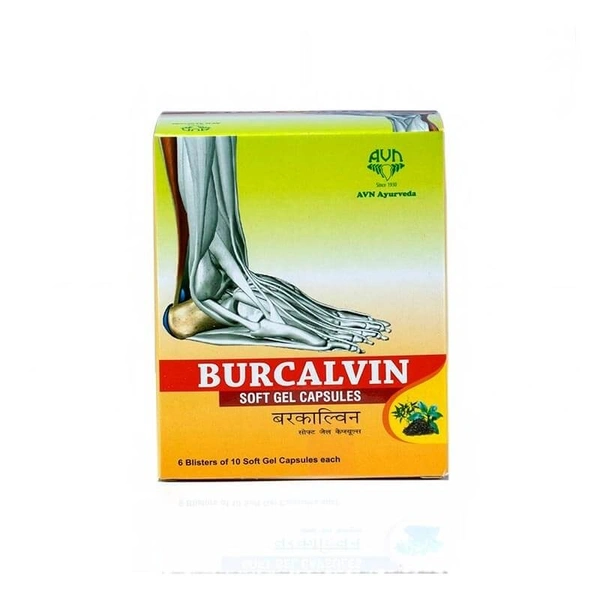 AVN AYURVEDA FORMULA Burcalvin Soft Gel Capsules - Avn Ayurveda - 60Capsule