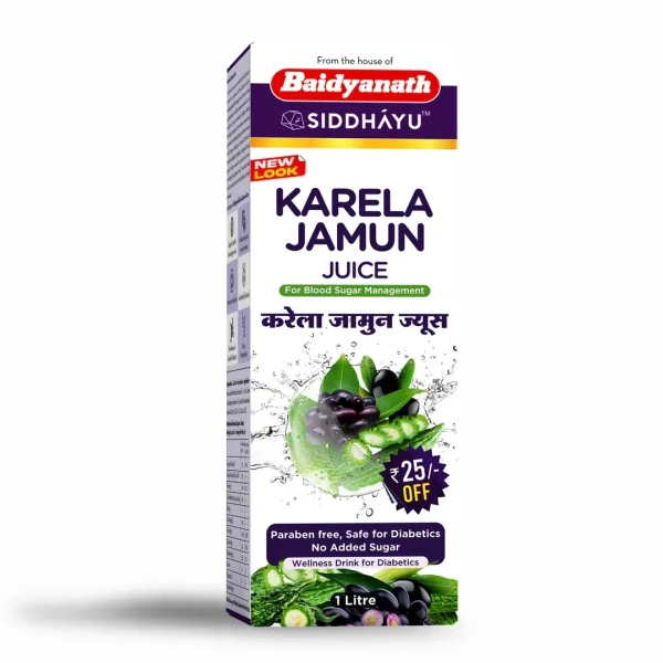 BAIDYANATH Karela Jamun Juice - Baidyanath - 1L