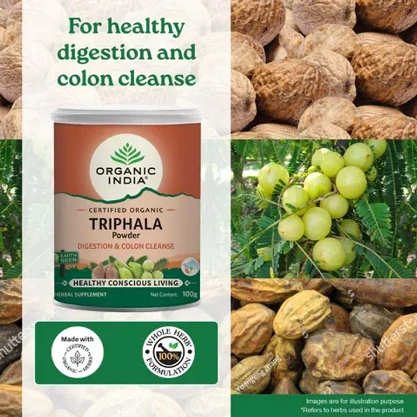 ORGANIC INDIA Triphala Powder - Organic - 100g