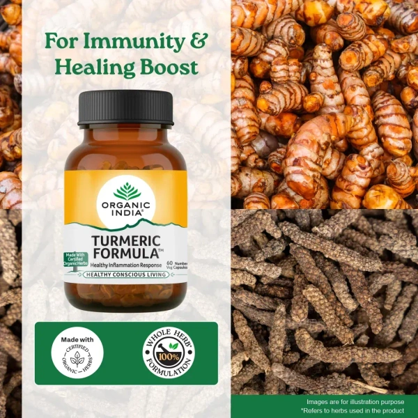 ORGANIC INDIA Turmeric - Organic - 60Capsule