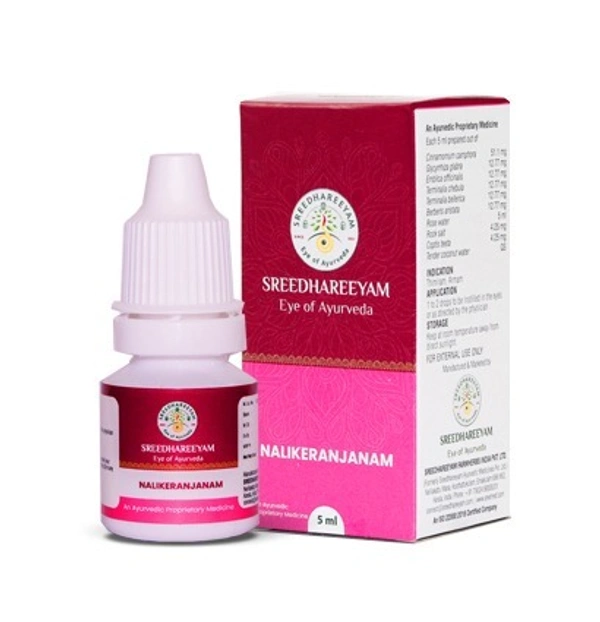 SREEDHAREEYAM Nalikeranjanam Eye Drops - Sreedhareeyam - 5ML