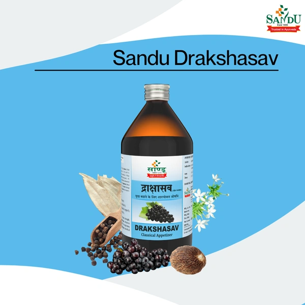 SANDU BROTHERS Drakshasava - Sandu  - 450Ml