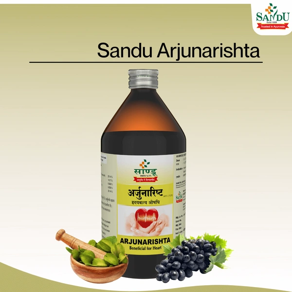 SANDU BROTHERS Arjunarishta - Sandu  - 450Ml