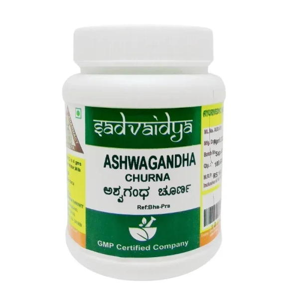 SADVAIDYASALA PRIVATE Ashwagandha Churna - Sadvaidya - 100gm