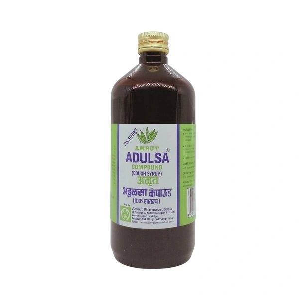 AMRUT PHARMACEUTICAL Adulsa Compound Syrup - Amrut  - 100Ml