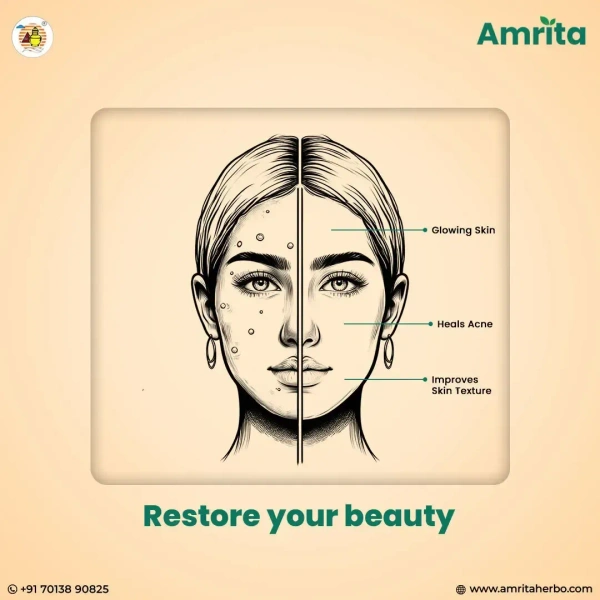 AMRITA DRUGS  Glory Face Pack - Amrita - 30Gm