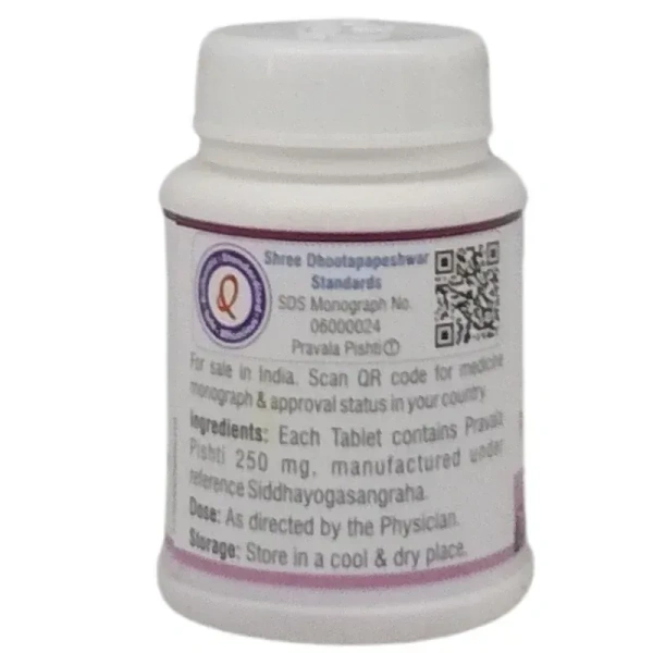 SHREE DHOOTAPAPESHWAR Praval Pishti - Shree Dhootapapeshwar - 30 Tablets