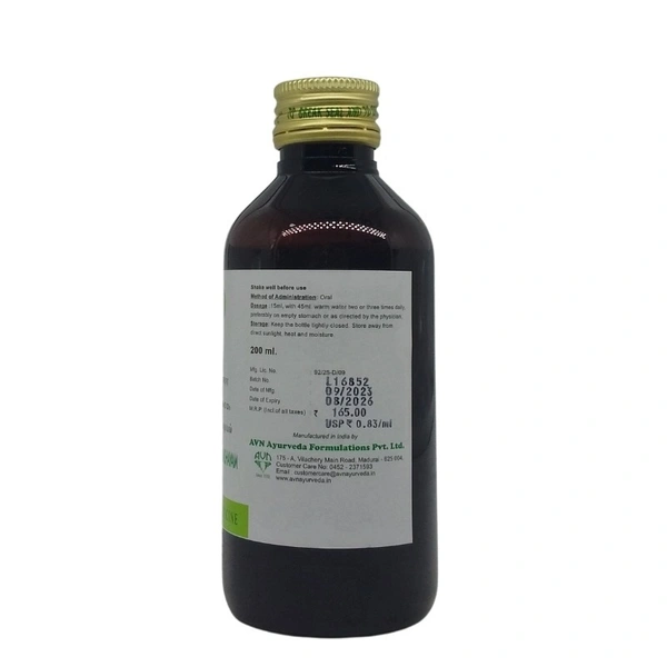 AVN AYURVEDA FORMULA Panchatiktakam Kashaya 200Ml-Avn Ayu - 200Ml