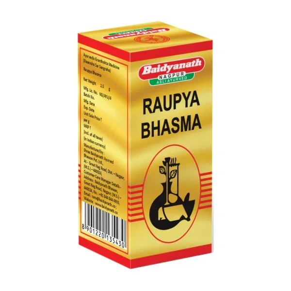 BAIDYANATH  Raupya Bhasma - Baidyanath - 2.5Gm