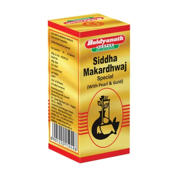 BAIDYANATH  Siddha Makardhwaj Special(Gold) - Baidyanath - 10Tablet