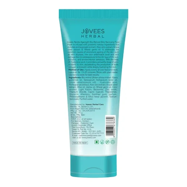 JOVEES HERBAL CARE Bio-Retinol Revita Ageing Face Mask - Jovees Herbal - 75Gm