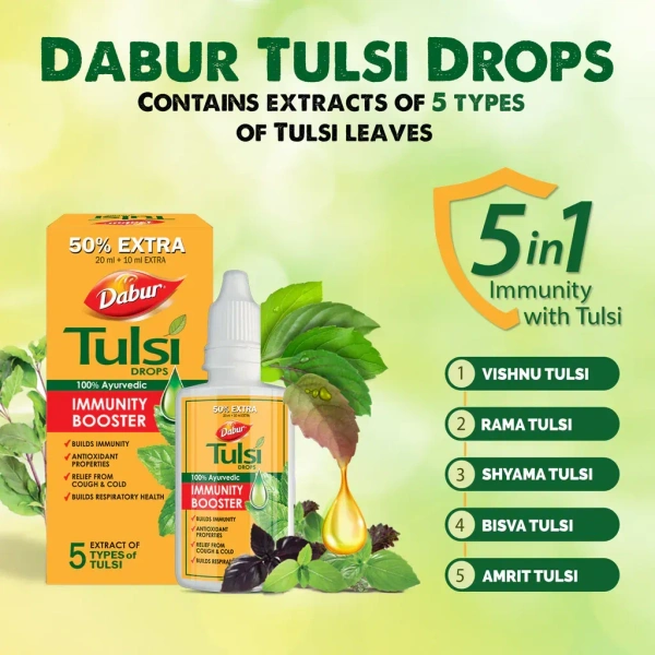 DABUR INDIA LIMITED Tulsi Drops - Dabur - 30Ml