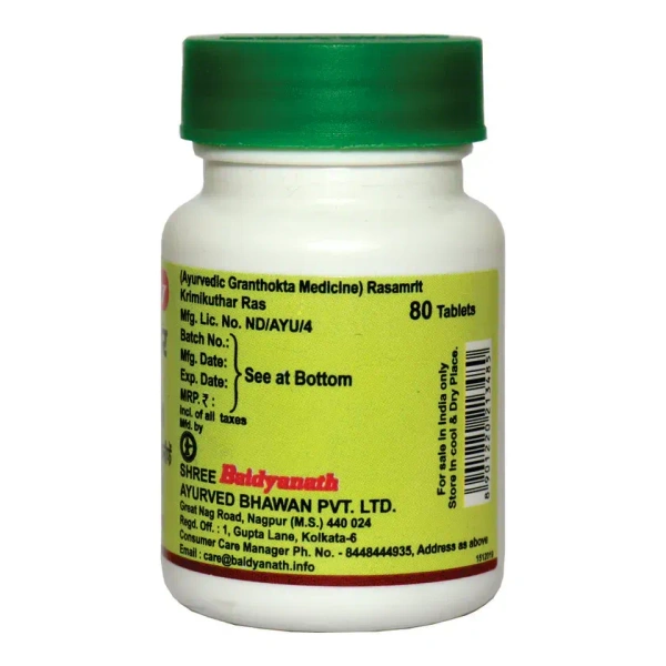 BAIDYANATH  Krimikuthar Ras - Baidyanath - 80Tablet