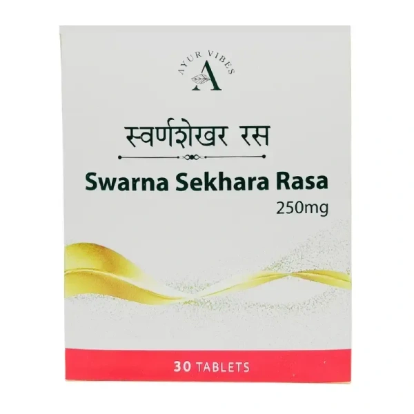 AYUR VIBES Swarna Sekhara Rasa 250Mg - Ayur Vibes - 30Tablet