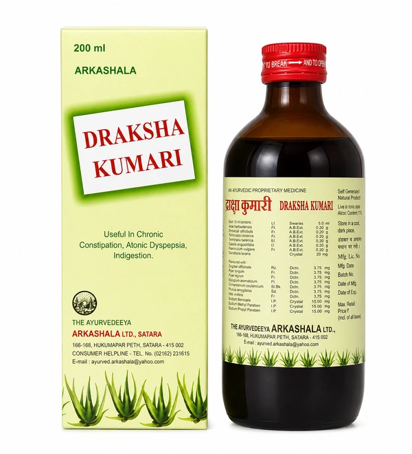AYURVEDEEYA ARKASHAL Draksha Kumari - Ayurved - 200ml