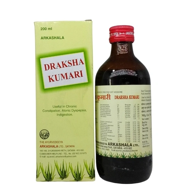 AYURVEDEEYA ARKASHAL Draksha Kumari - Ayurved - 200ml