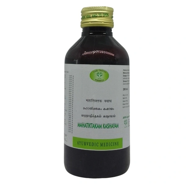 AVN AYURVEDA FORMULA Mahatiktakam Kashayam - Avn Ayurveda - 200Ml