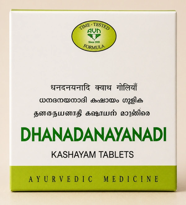 AVN AYURVEDA FORMULA Dhanadanayanadi Kashayam Tablet - Avn Ayurveda - 120Tablet